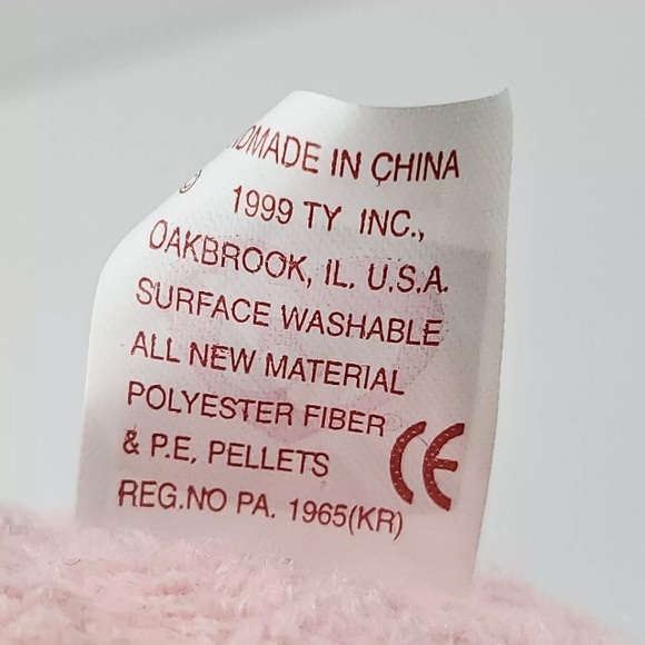 GROOVY pastel Tye-Dyed Bear, TY Beanie Babies, Authentic, 1999, Vintage - Picture 7 of 7